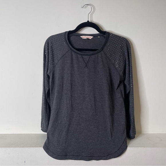Vintage Rebecca Taylor Embellished Grey T-Shirt Size S - Picture 2 of 6